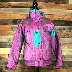 Nevica Size 8 Vintage Ski Coat Iridescent Fuschia